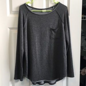 Super soft gray long sleeve sweater